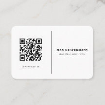 Runde QR Code Visitenkarte Online Gestalten
