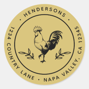 Runde Rücksendeadresse Runder Aufkleber