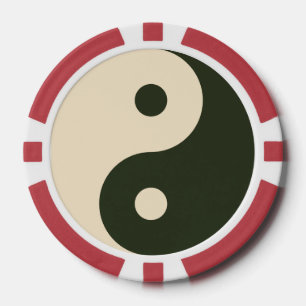 Runde Schwarz-weißen Gott segne wünschen Party gew Pokerchips