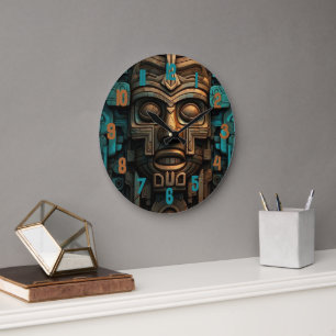 Runde schwarze Rahmen-Uhr Große Wanduhr