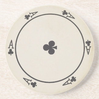 Runde Spielkarte-Untersetzer Sandstein Untersetzer