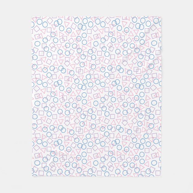 Runde Triangle Square Fleece Blanket (Vorderseite)