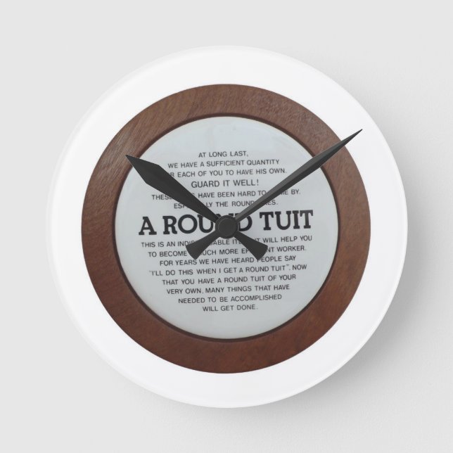 Runde Tube-Uhr Wanduhr (Vorderseite)