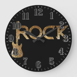 Runde Uhr der Wand „ROCK "