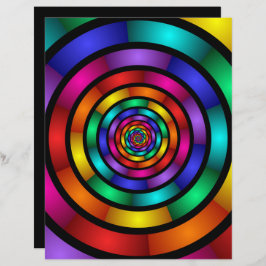 Runde und psychedelische Fraktal Kunst