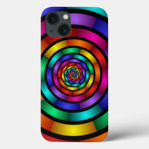 Runde und psychedelische Fraktal Kunst Case-Mate iPhone Hülle