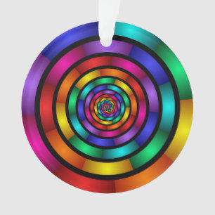 Runde und psychedelische Fraktal Kunst Ornament