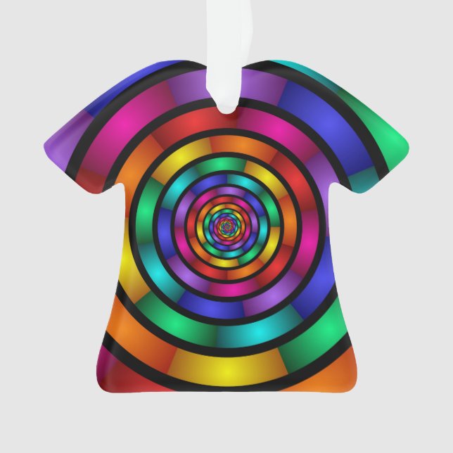 Runde und psychedelische Fraktal Kunst Ornament (Vorderseite)