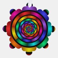 Runde und psychedelische Fraktal Kunst