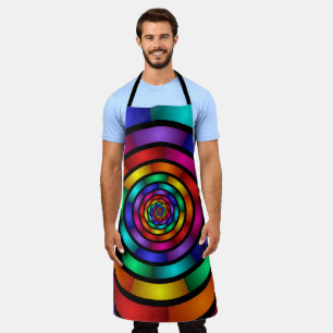 Runde und psychedelische Fraktal Kunst Schürze