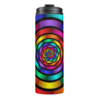 Runde und psychedelische Fraktal Kunst