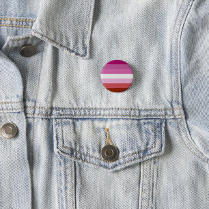 Runde und quadratische Abzeichen - lesbische Flagg Button