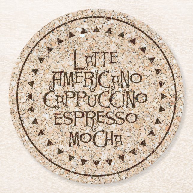 Runde Untersetzer des Korkens (Vorderseite)