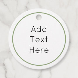 Runde Vorzugstriche - Grüne Grenze mit bearbeitbar Geschenkanhänger