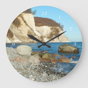 Runde Wanduhr Kreidefelsen auf Rügen