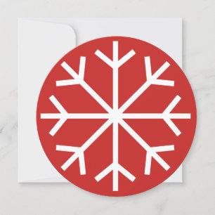 Runde Weihnachts-Weihnachtsfeiertage Party Einladung