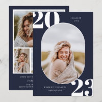 Runded Foto Frame Abschluss der Senior-Klasse
