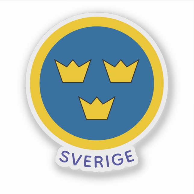Rundel Schwedens Aufkleber (Vorderseite)