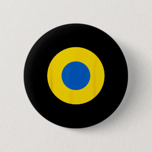 Rundell blau-gelb der ukrainischen Luftwaffe Button