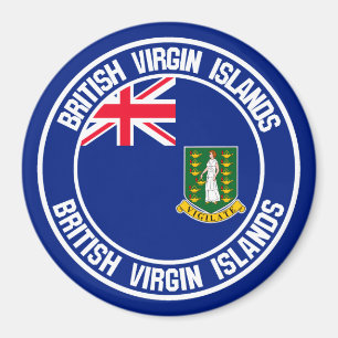 RundEmblem der britischen Jungfrau Magnet