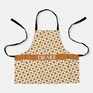Runden Beige Orange Minimal Muster Schürze