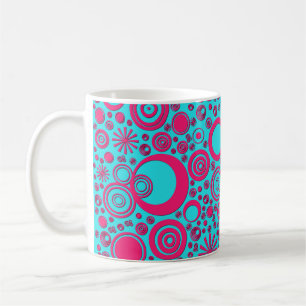 Runden, Pink-Aqua-Tasse Tasse