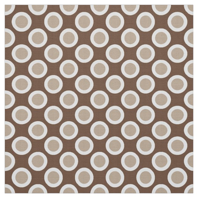 runden Punkte, Töne von Taupe Stoff (Muster)