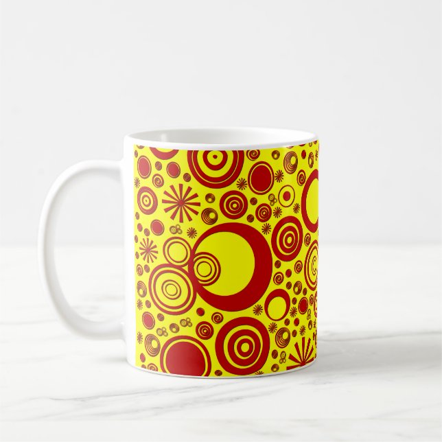 Runden, Red-Yellow-Coffee-Tasse Tasse (Links)