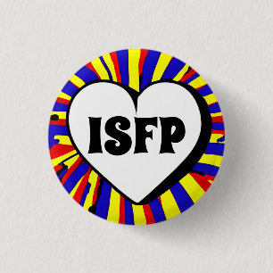 Runder Abzeichen des ISFP MBTI 3 cm Button