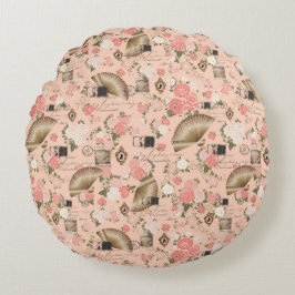 Runder Akzent Pillow "Cherished Beginnings" Rundes Kissen