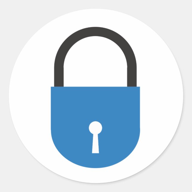 🔒 RUNDER AUFKLEBER (Vorderseite)