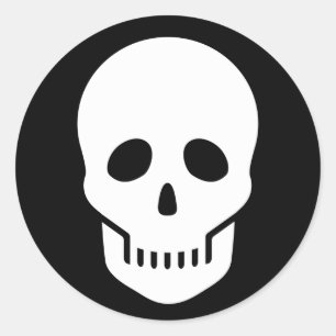 ☠ RUNDER AUFKLEBER