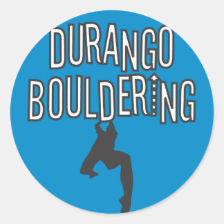 Runder Aufkleber Durangos Bouldering