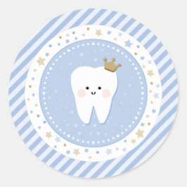 Runder Aufkleber für das erste Party