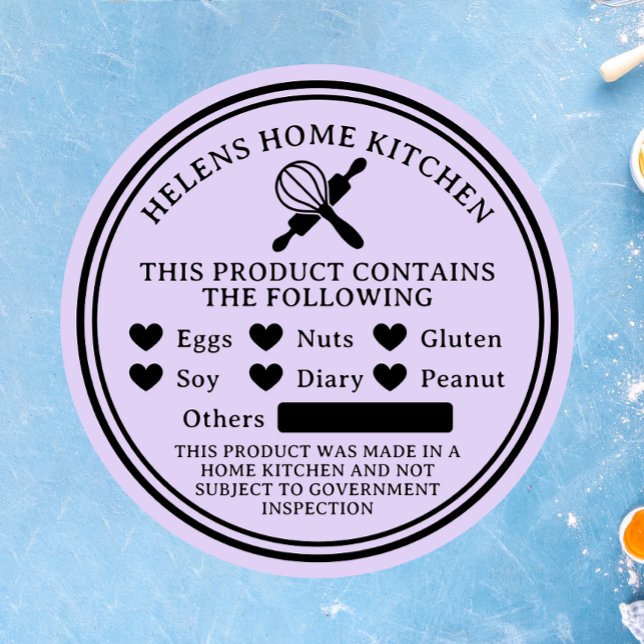 Runder Aufkleber für das Lavender Lebensmittelalle (Von Creator hochgeladen)