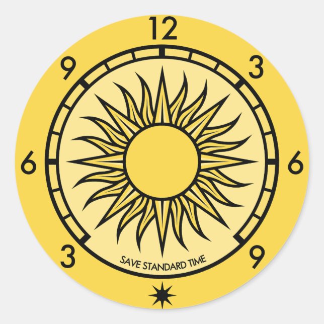 Runder Aufkleber für SST-Logos mit Text (Vorderseite)