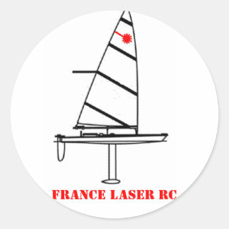 Runder Autocolant FRANCE LASER RC Aufkleber