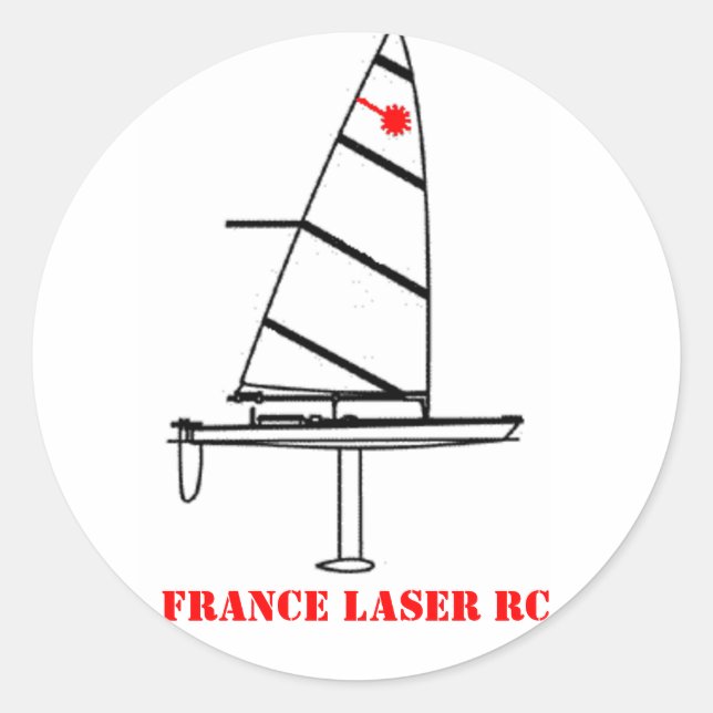 Runder Autocolant FRANCE LASER RC Runder Aufkleber (Vorderseite)