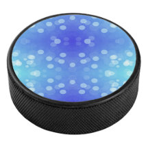 Runder blauer Bluetooth-Lautsprecher mit einem Fro