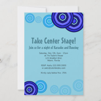 Runder Blow V2 5 x 7 Zoll Einladung