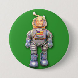 Runder Button des American Astronaut Tobot