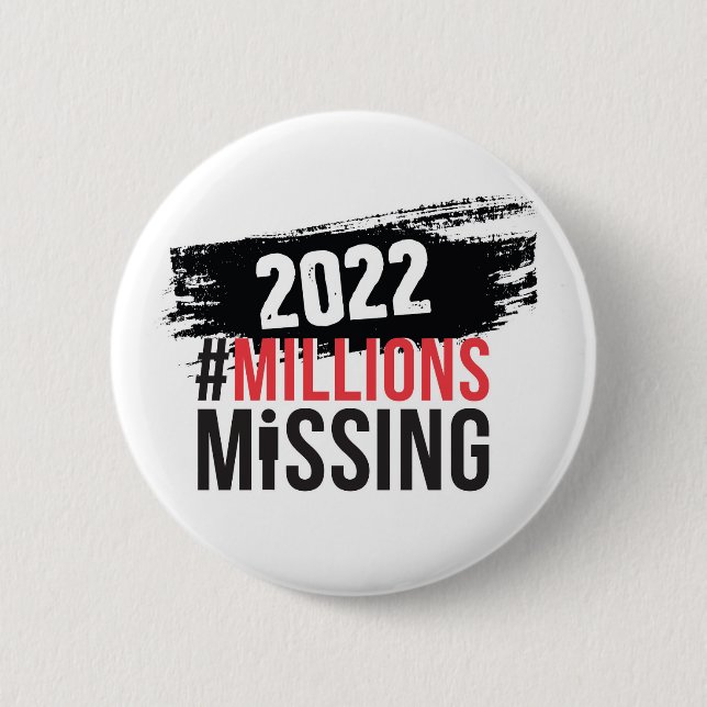 Runder Button für #MillionsMissing 2022-Logo (Vorderseite)
