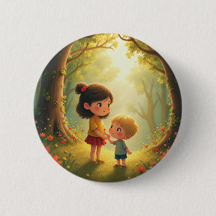 Runder Button in der Märchen