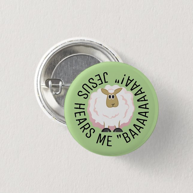 Runder Cartoon Button (Vorne & Hinten)