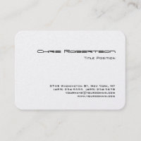 Runder Corner Chubby Business Card