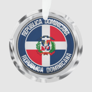 Runder Emblem der Dominikanischen Republik Ornament