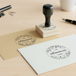 Runder Familienname Stempel | Erstellen Sie Ihre R
