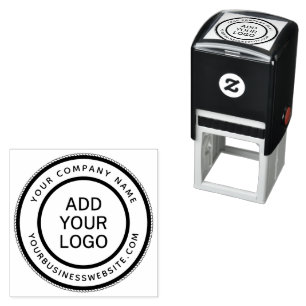 Runder Firmenname und URL-Logo-Vorlage Permastempel