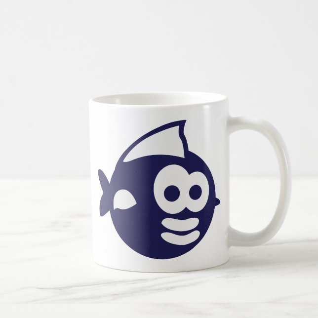 Runder Fisch fish Tasse (Rechts)