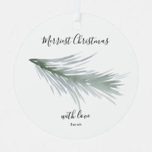 Runder Foto-Tannen-Kranz Weihnachten Urlaub Ornament Aus Metall